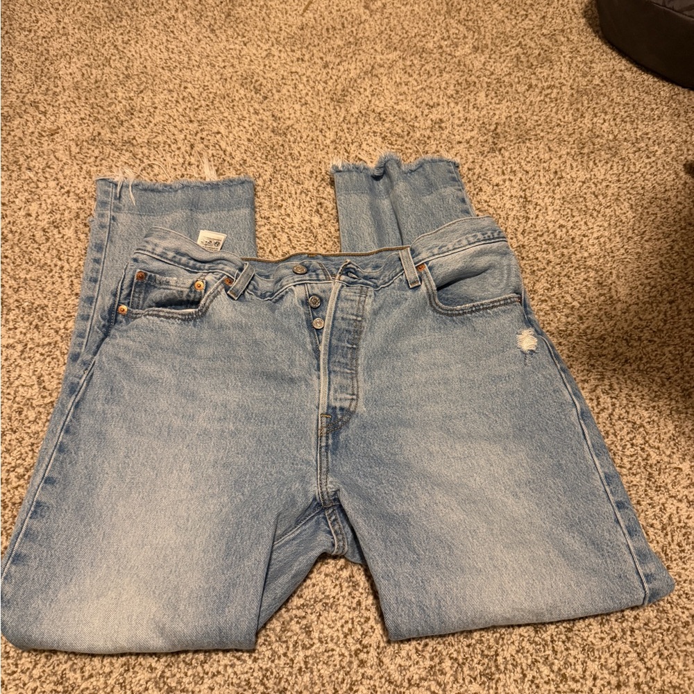 Women’s Levi 501 Light Blue Jeans